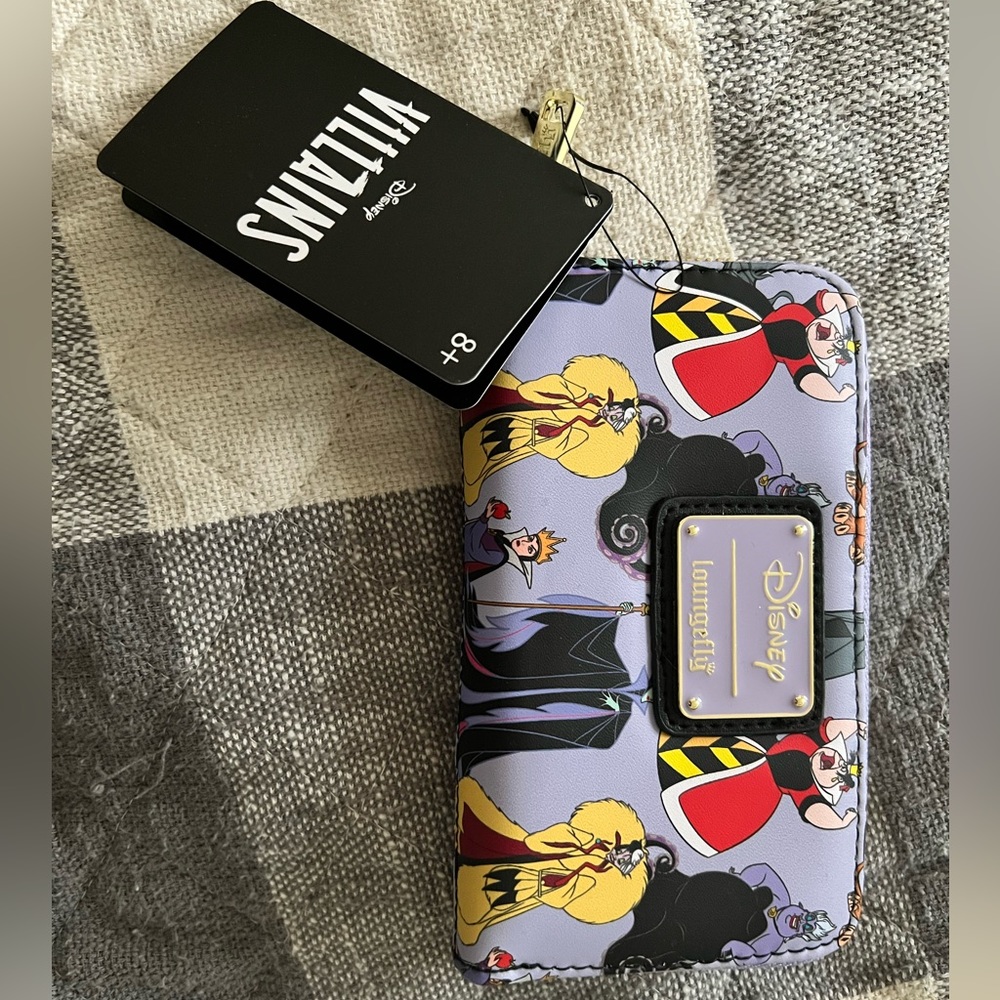 Loungefly Disney Villains AOP Wallet NWT